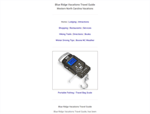 Tablet Screenshot of blueridgevacations.com
